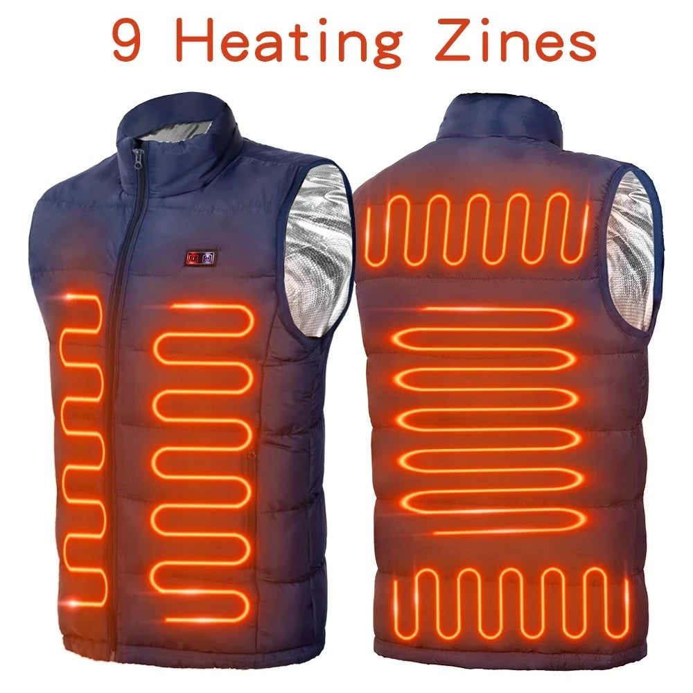 9 Levels Heated Jackets Men / Women Winterwear