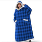 Super Long Flannel Blanket with Sleeves Winter Hoodies